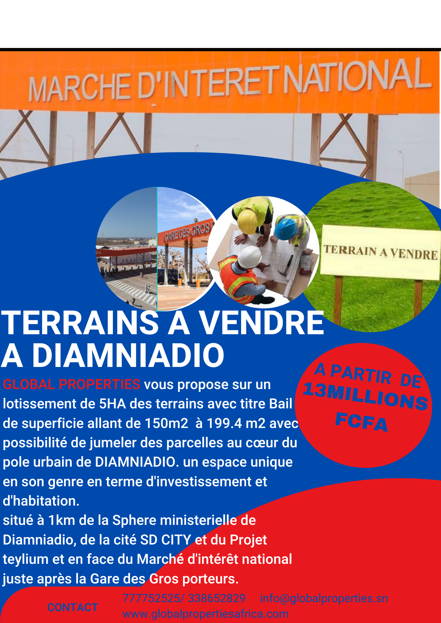 TERRAINS A VENDRE A DIAMNIADIO