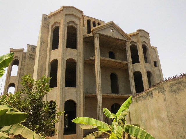 A massive unfinished 11 bedrooms storey building